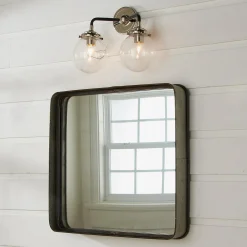 Mod Mix Clear Globe Vanity Light - 2 light