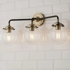 Mod Mix Clear Globe Vanity Light - 3 Light