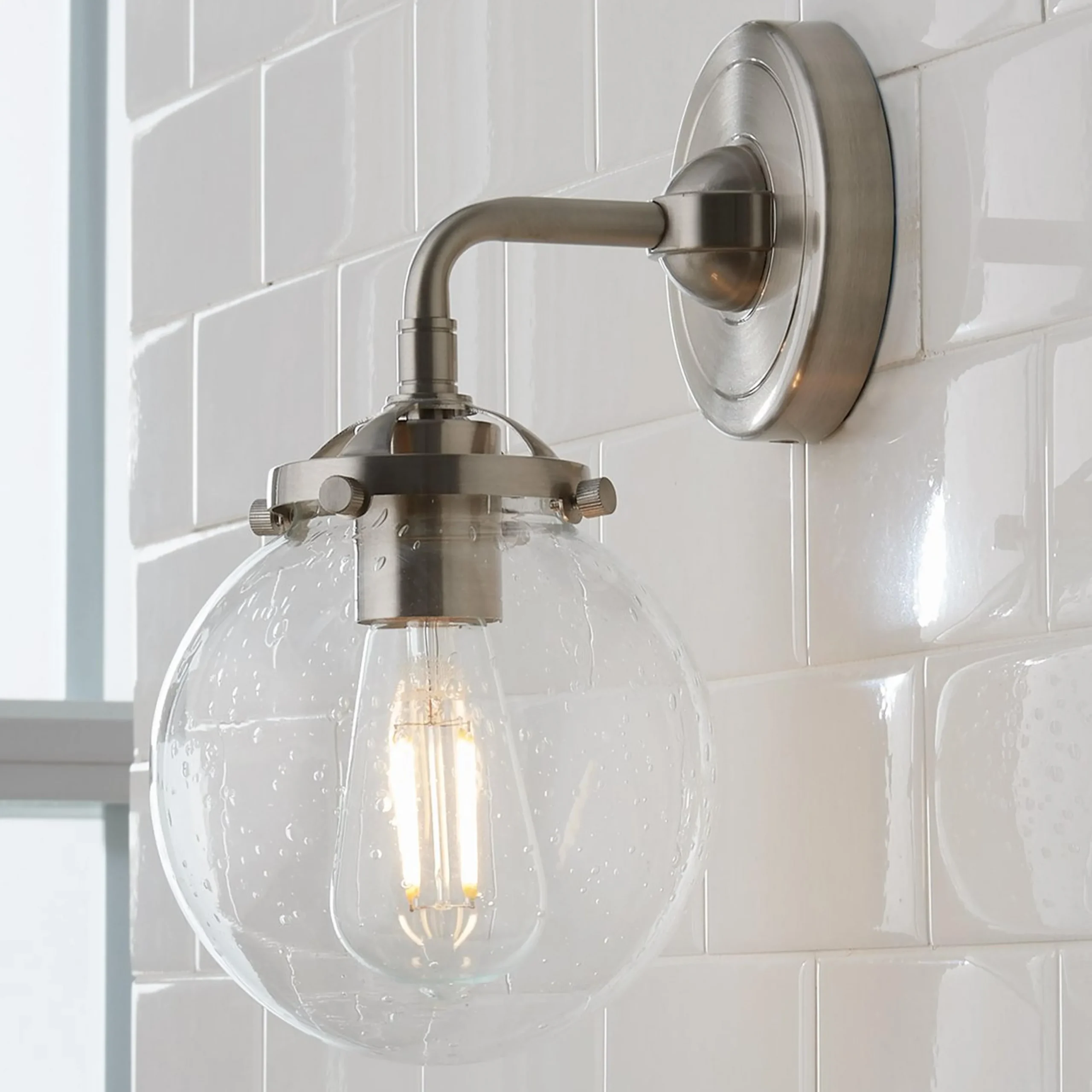 Mod Mix Seeded Globe Sconce