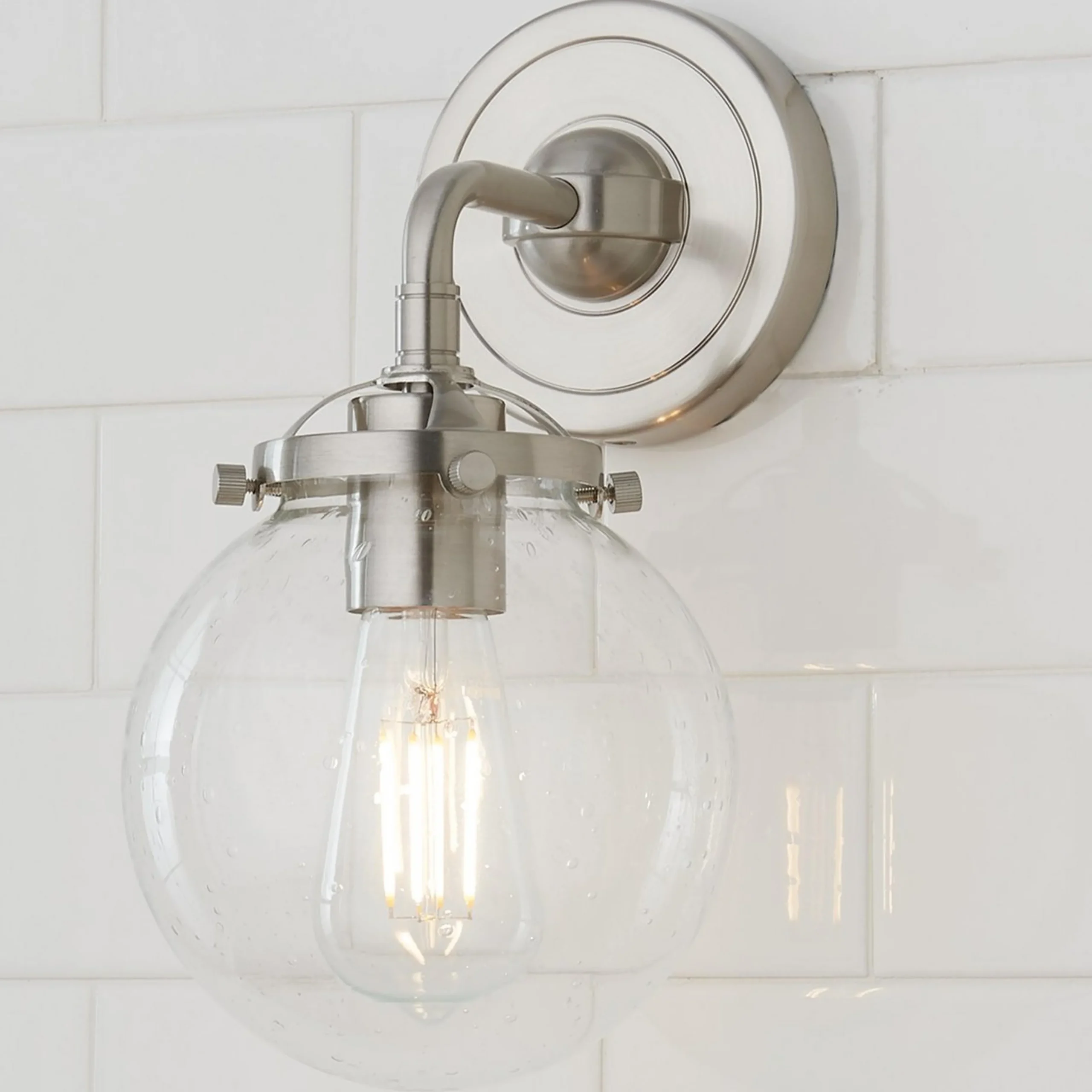 Mod Mix Seeded Globe Sconce