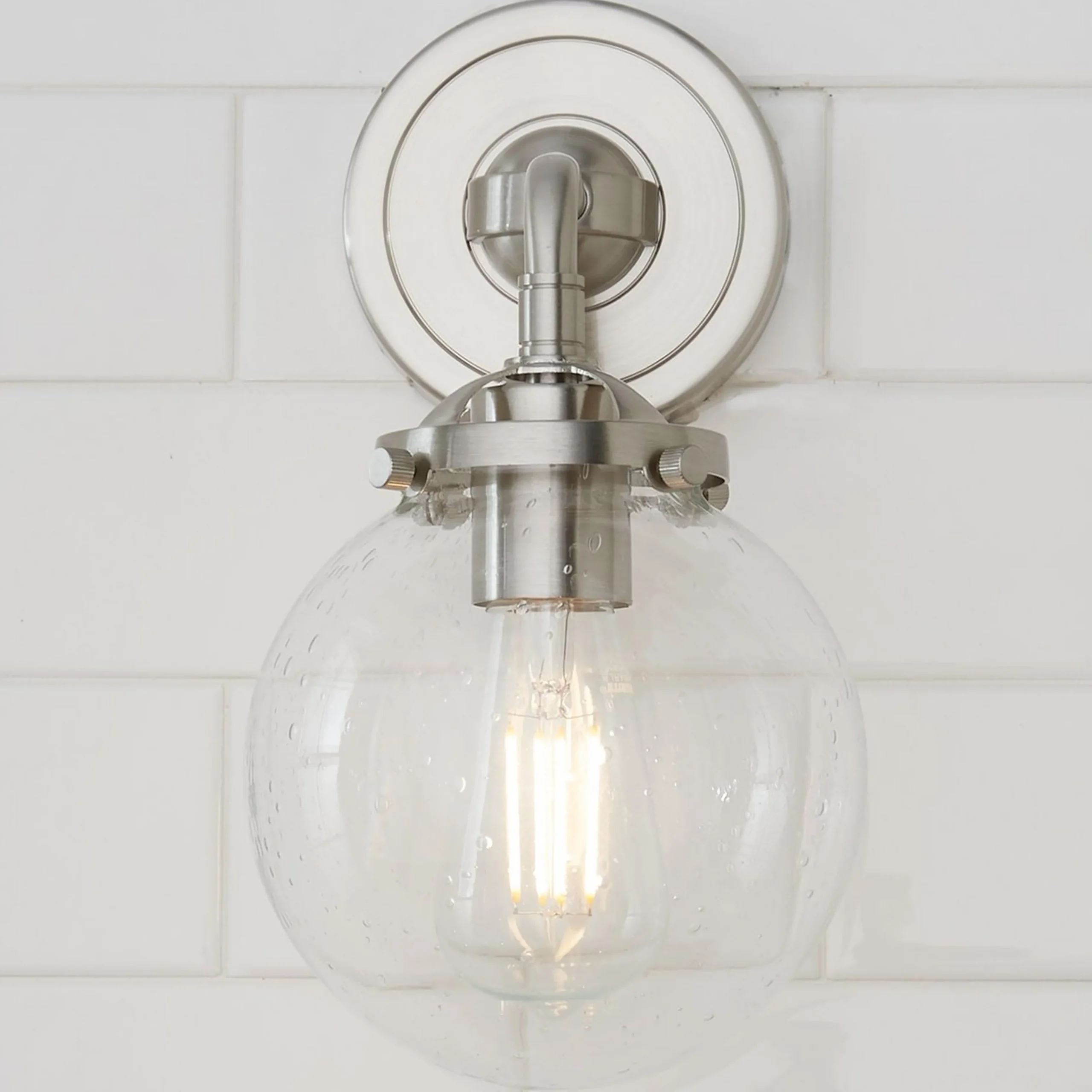 Mod Mix Seeded Globe Sconce