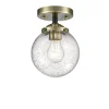 Mod Mix Seeded Globe Semi-Flush Ceiling Light - Small