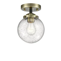 Mod Mix Seeded Globe Semi-Flush Ceiling Light - Small