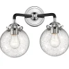 Mod Mix Seeded Globe Vanity Light - 2 light