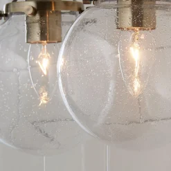 Mod Mix Seeded Globe Vanity Light - 2 light
