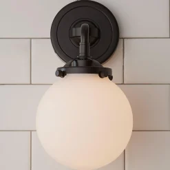 Mod Mix White Globe Sconce