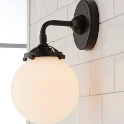 Mod Mix White Globe Sconce