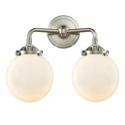 Mod Mix White Globe Vanity Light - 2 light