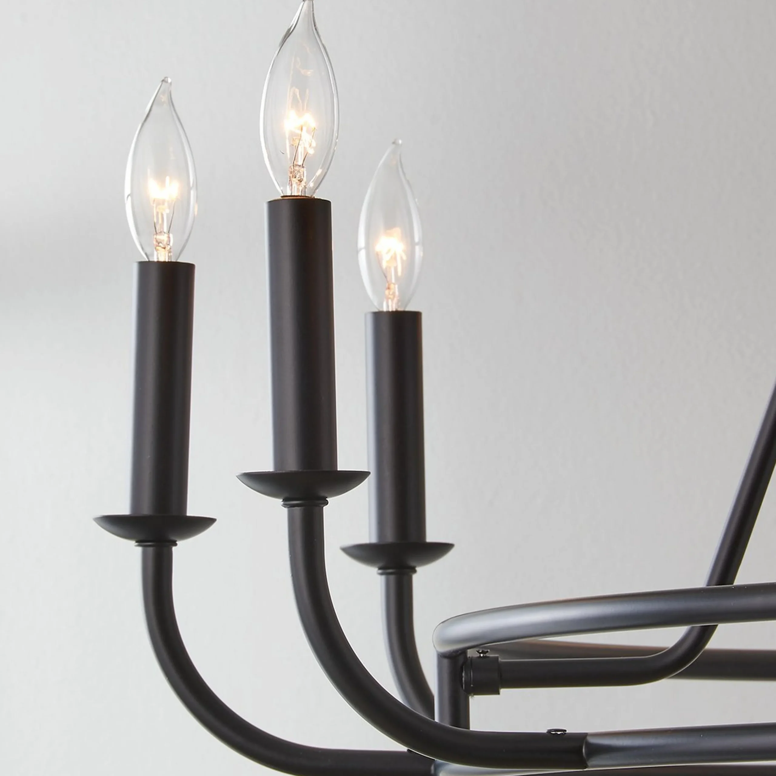 Moderately Modern Two-Tier Chandelier