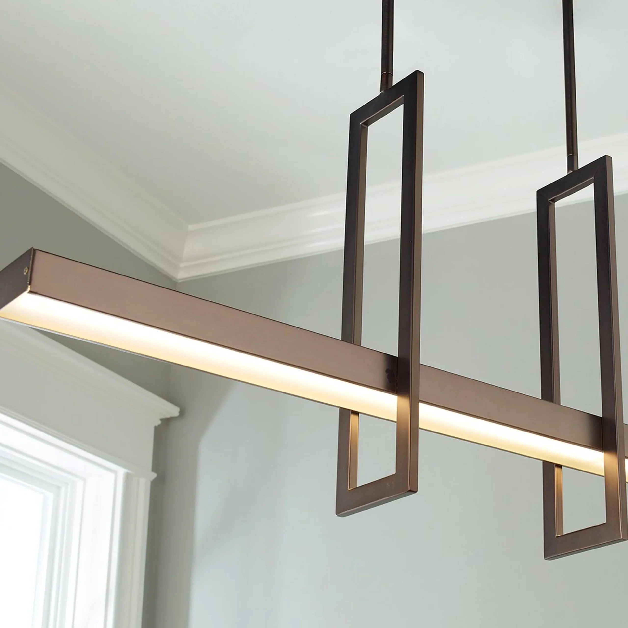 Modern Balance Beam LED Island Chandelier