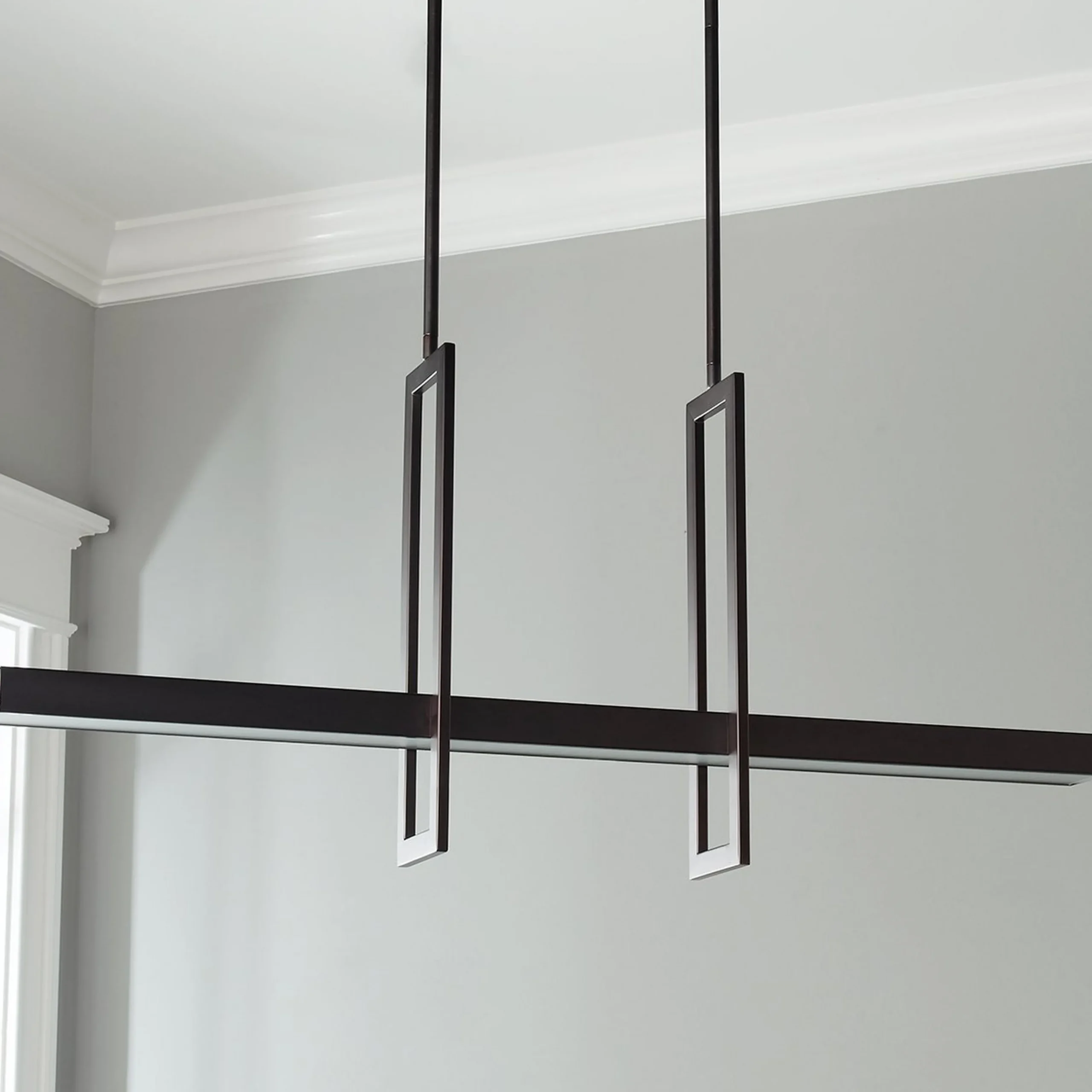 Modern Balance Beam LED Island Chandelier
