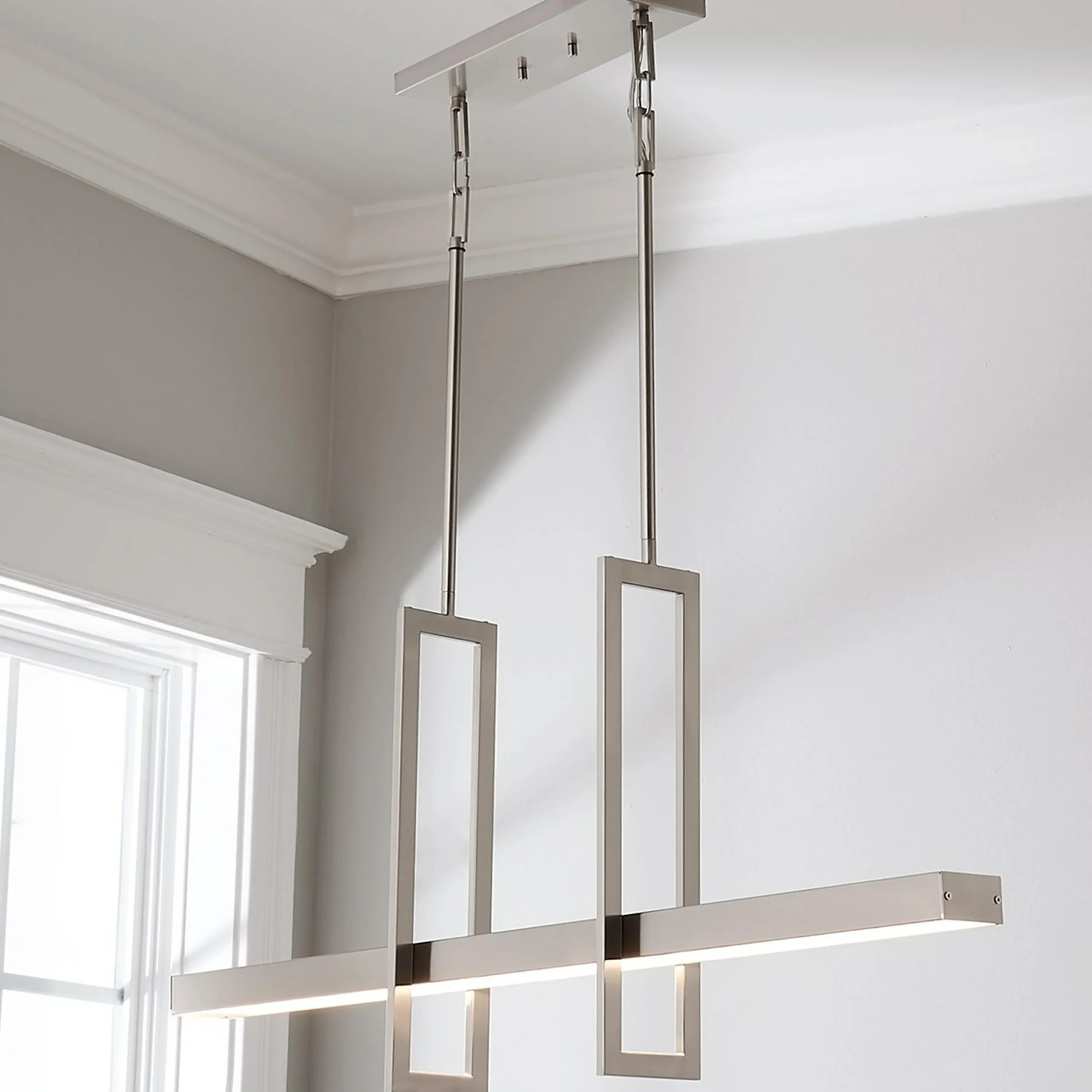 Modern Balance Beam LED Island Chandelier