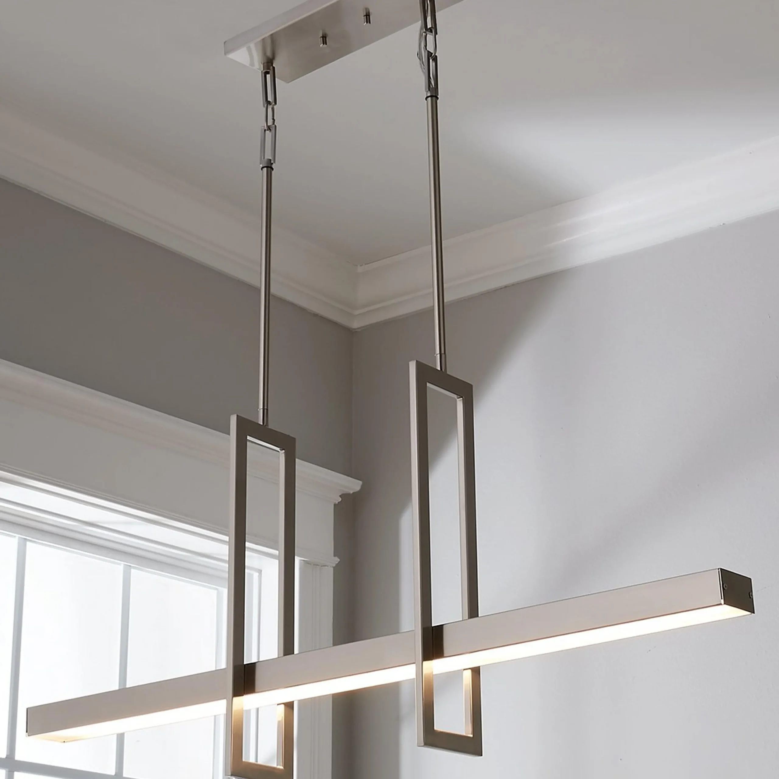 Modern Balance Beam LED Island Chandelier