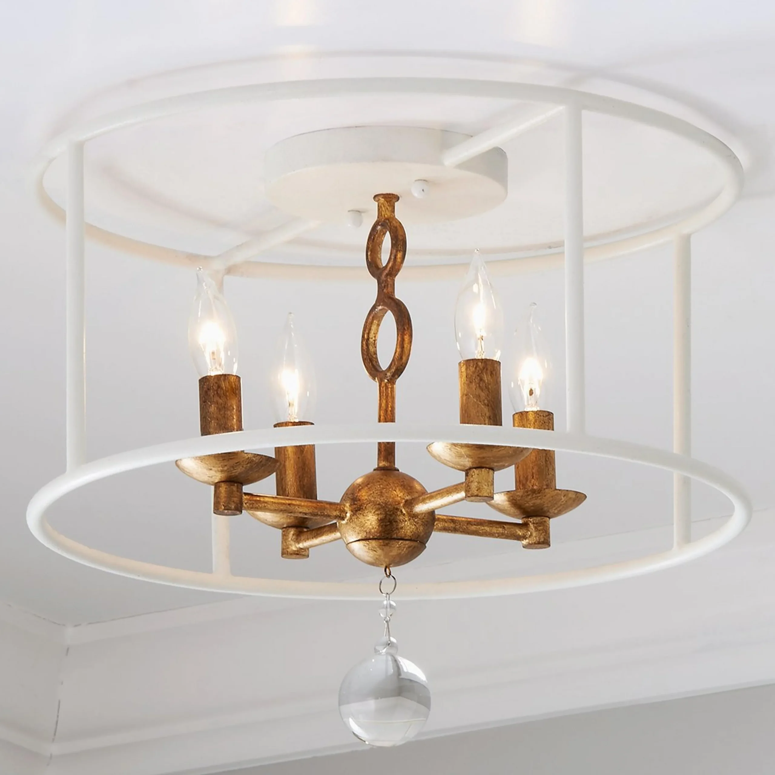 Modern Cage Ceiling Light