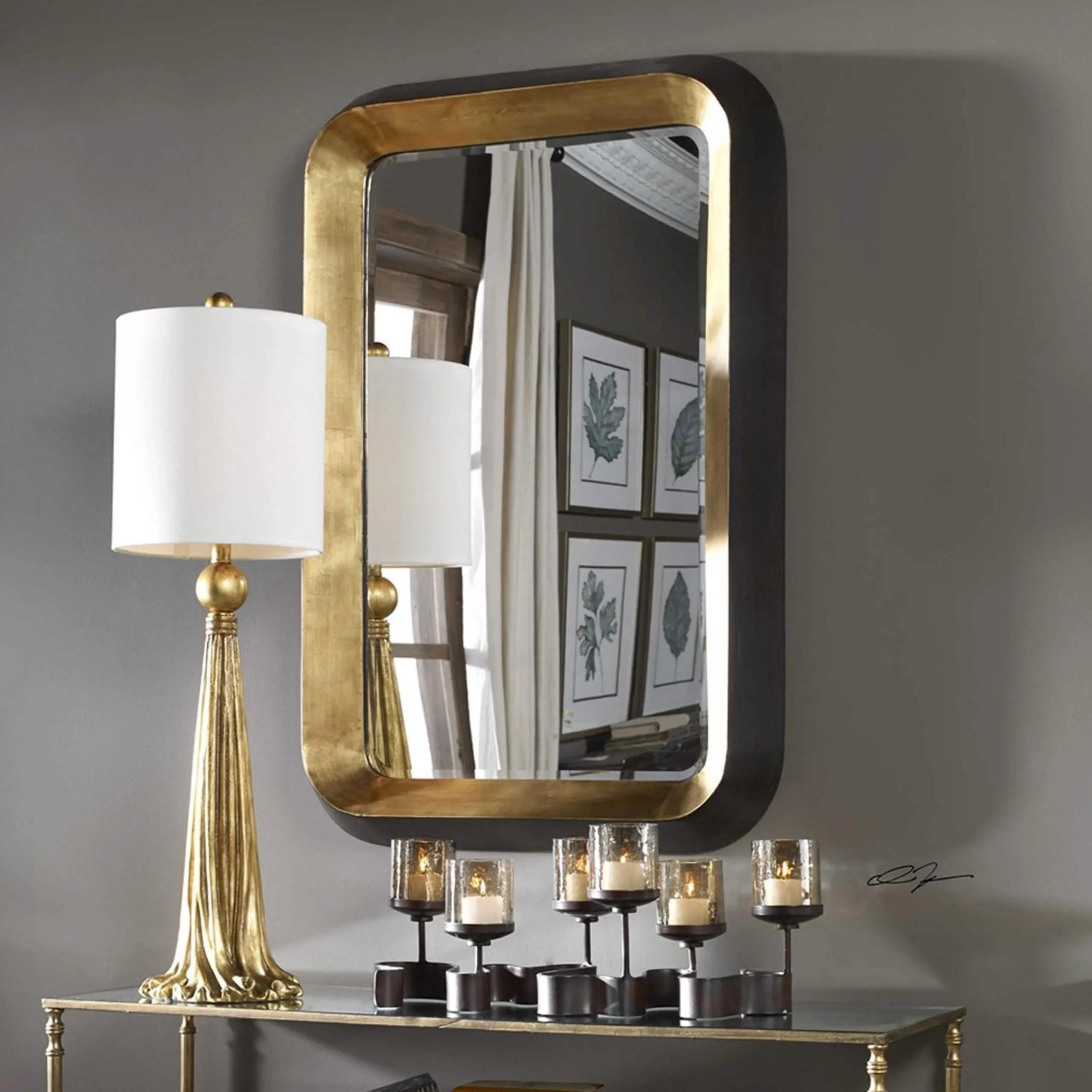 Modern Chunky Framed Mirror