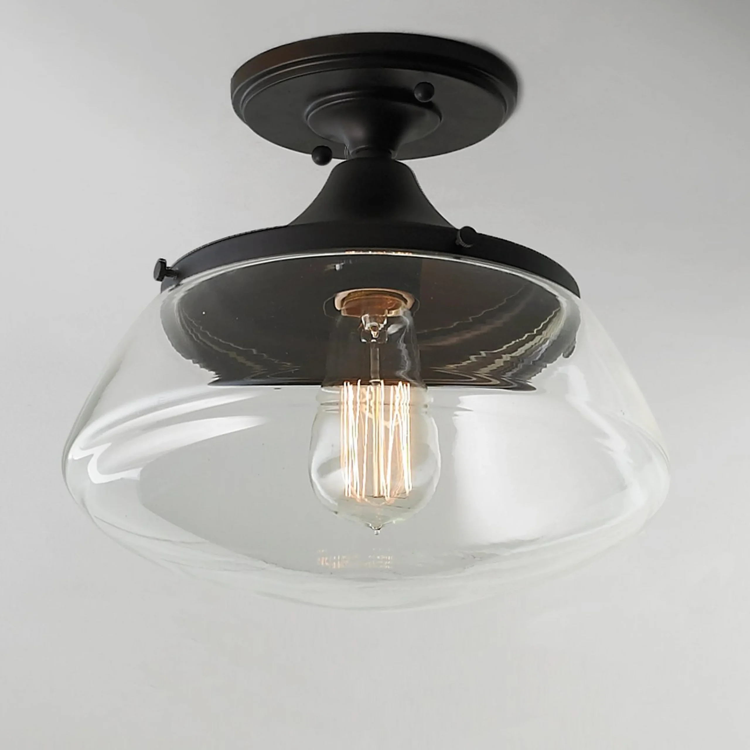 Modern Diner Semi-Flush Ceiling Light