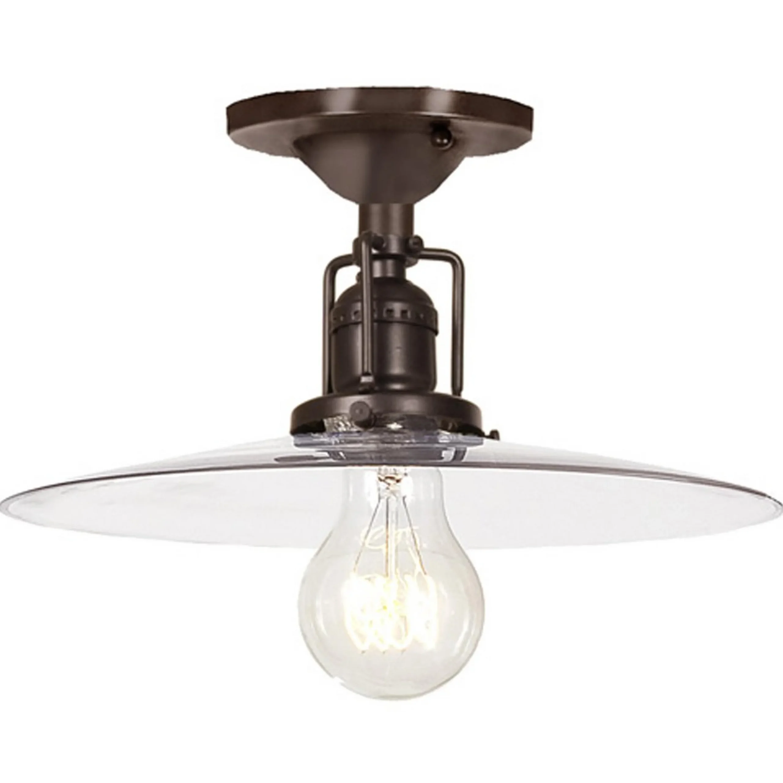 Modern Glass Saucer Restoration Ceiling Light