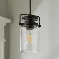 Modern Mason Jar Pendant Light
