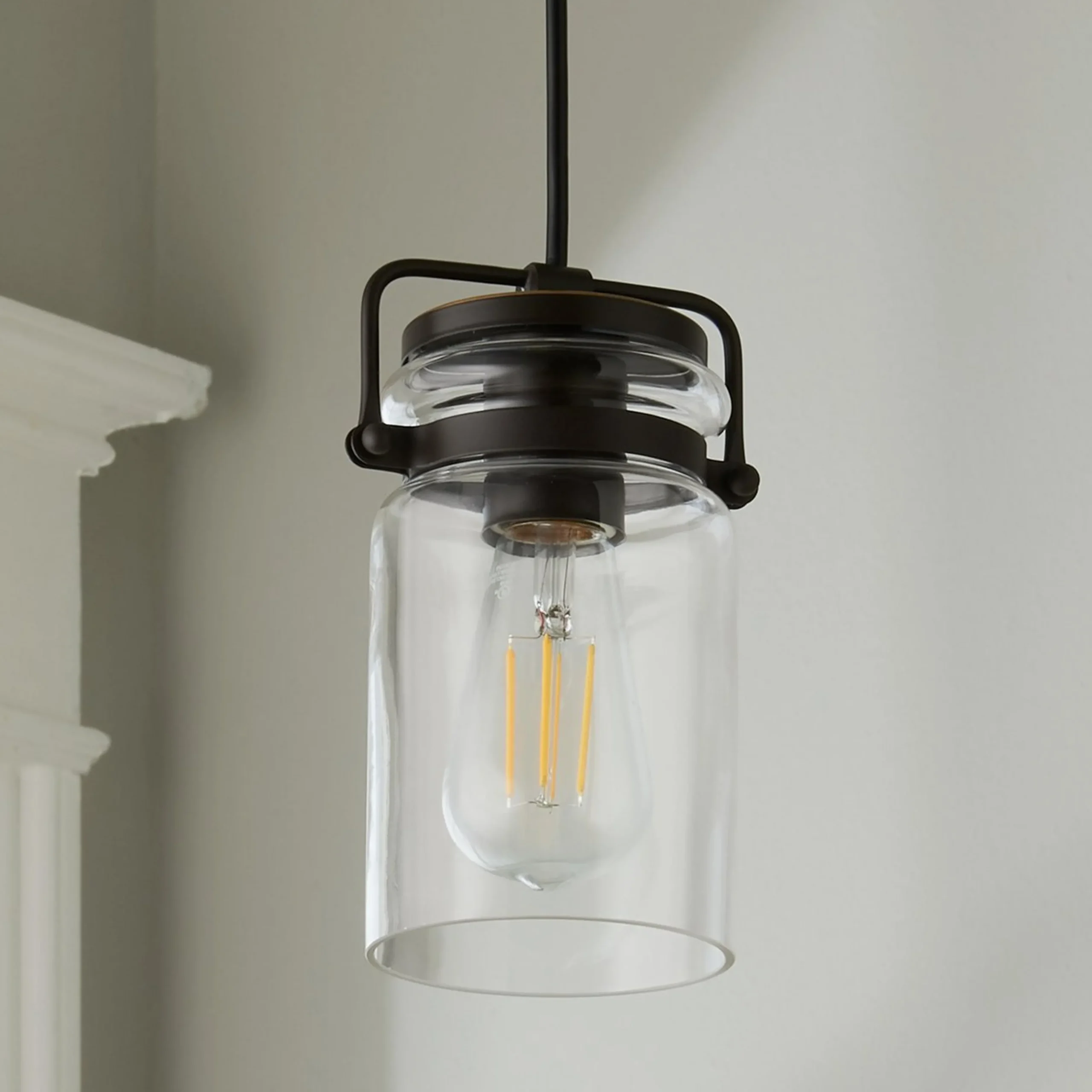 Modern Mason Jar Pendant Light