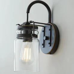 Modern Mason Jar Sconce