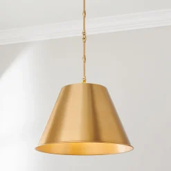 Modern Metal Shade Pendant - Large