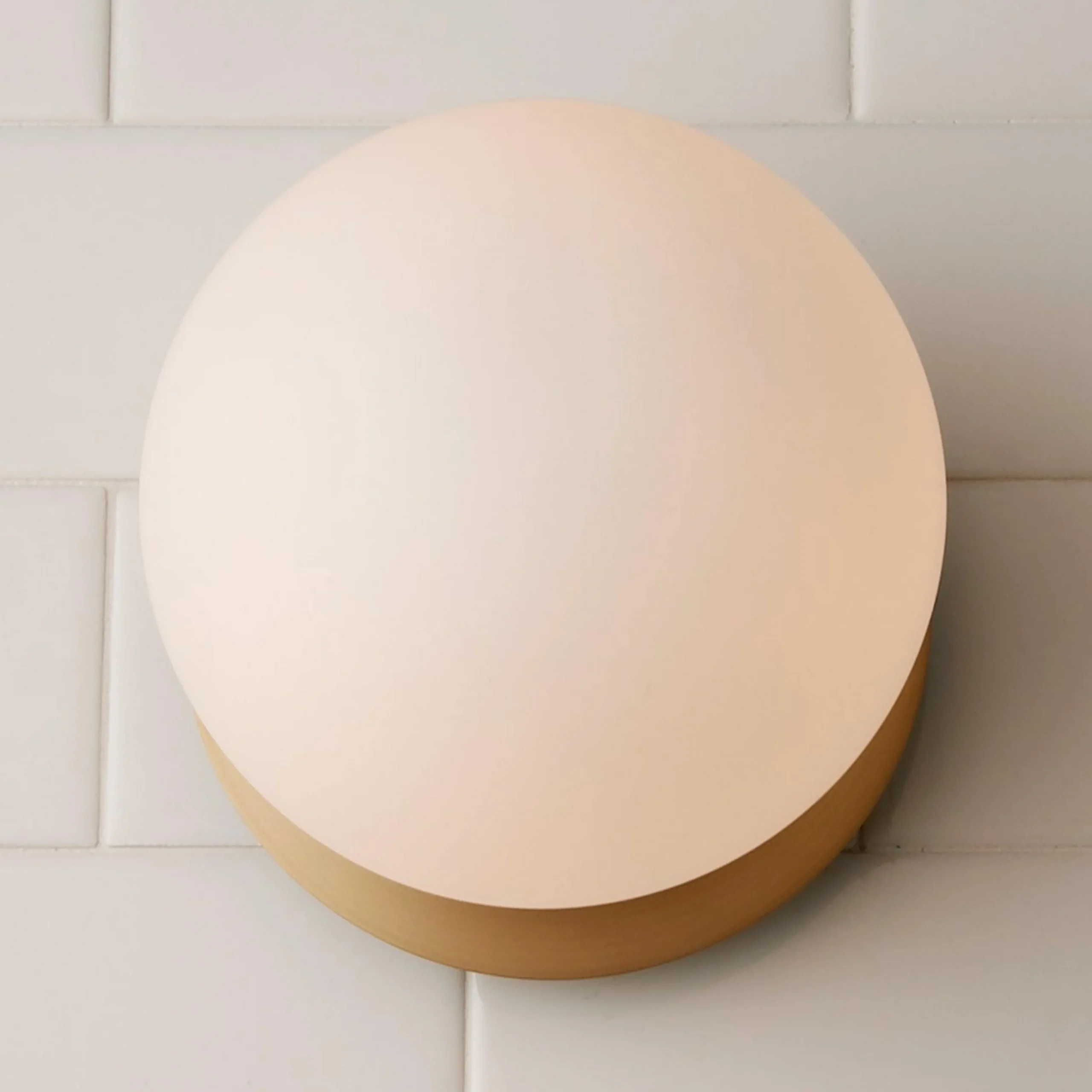 Modern Milky Globe Bath Sconce