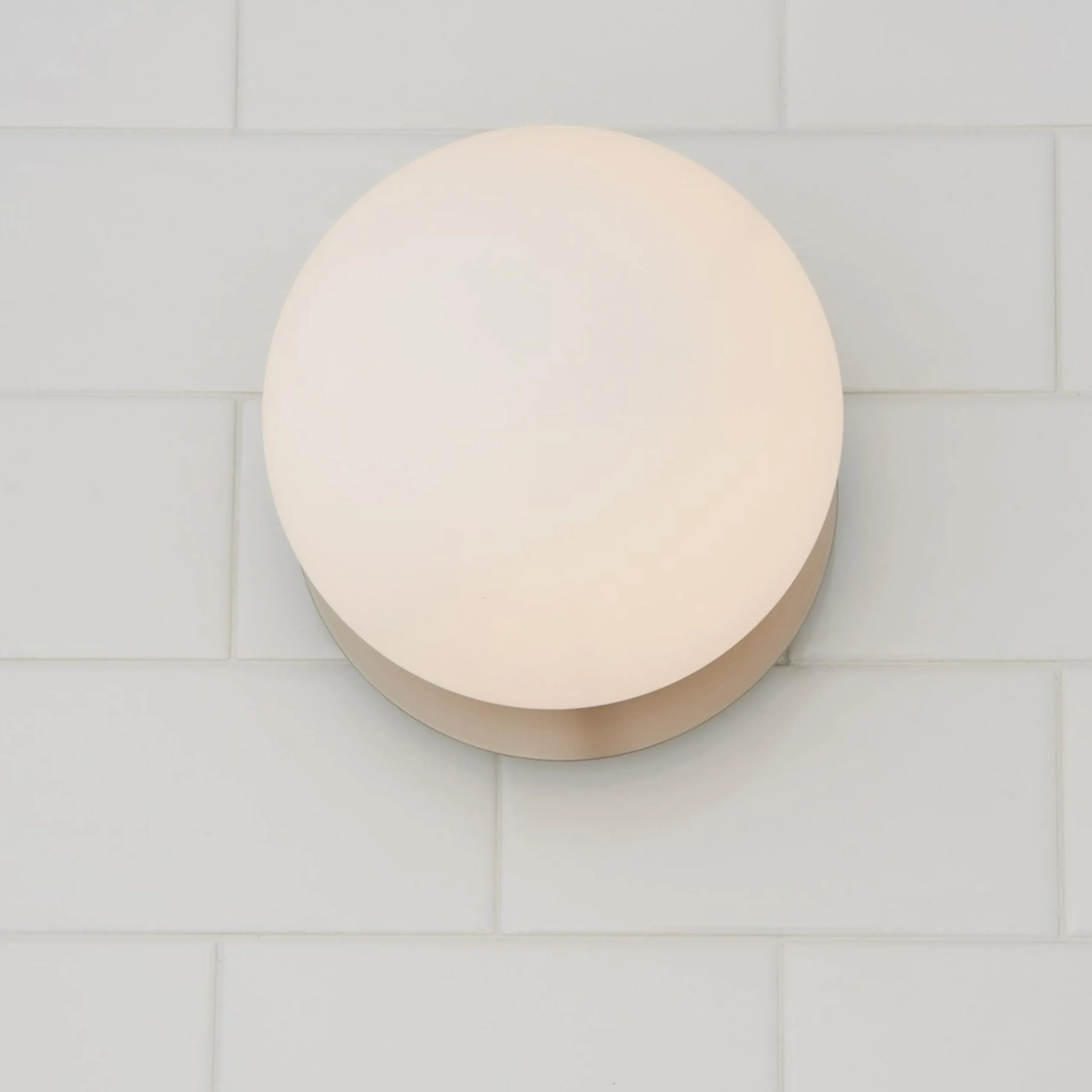 Modern Milky Globe Bath Sconce