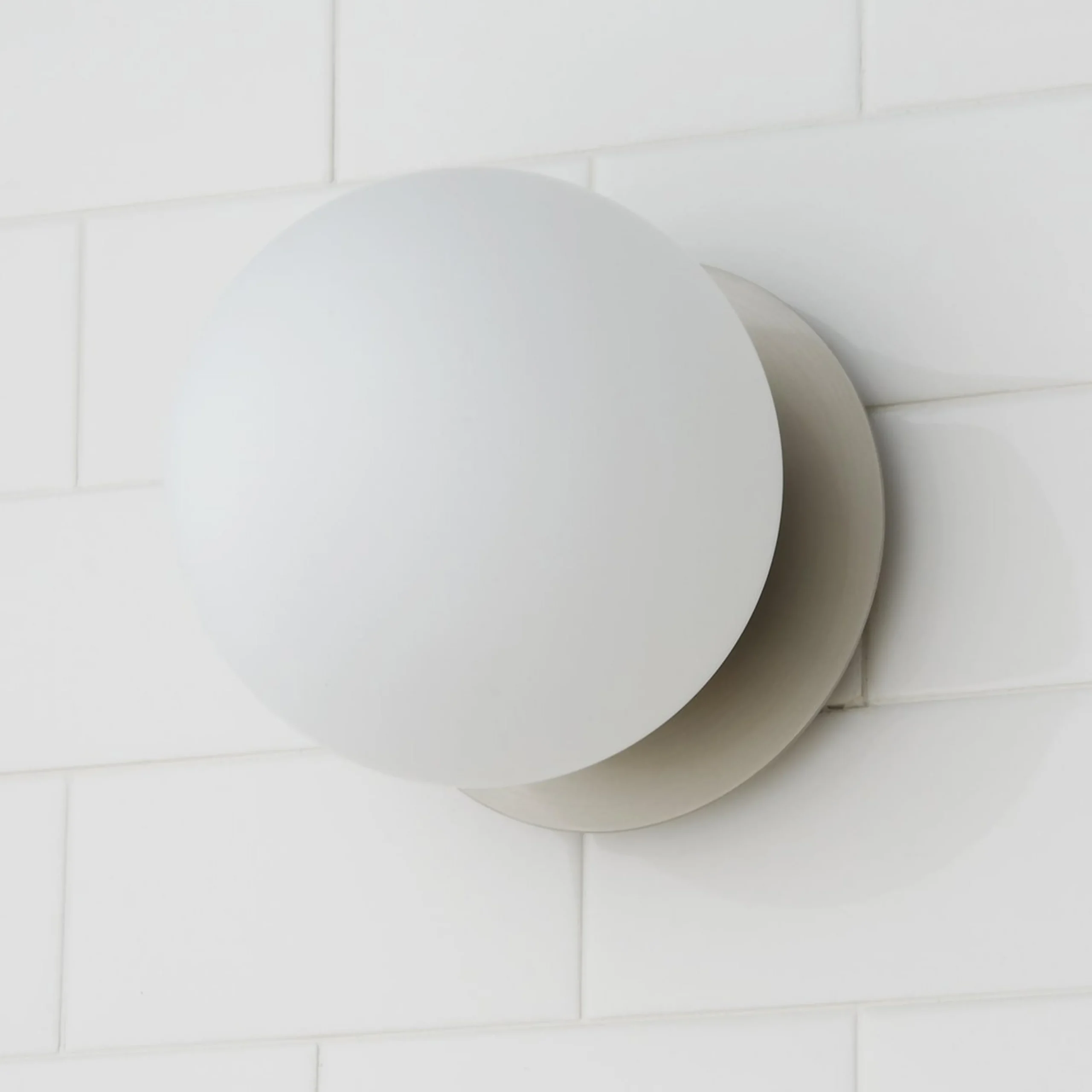 Modern Milky Globe Bath Sconce