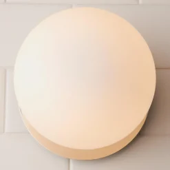 Modern Milky Globe Bath Sconce