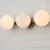 Modern Milky Globe Vanity Light - 3 Light