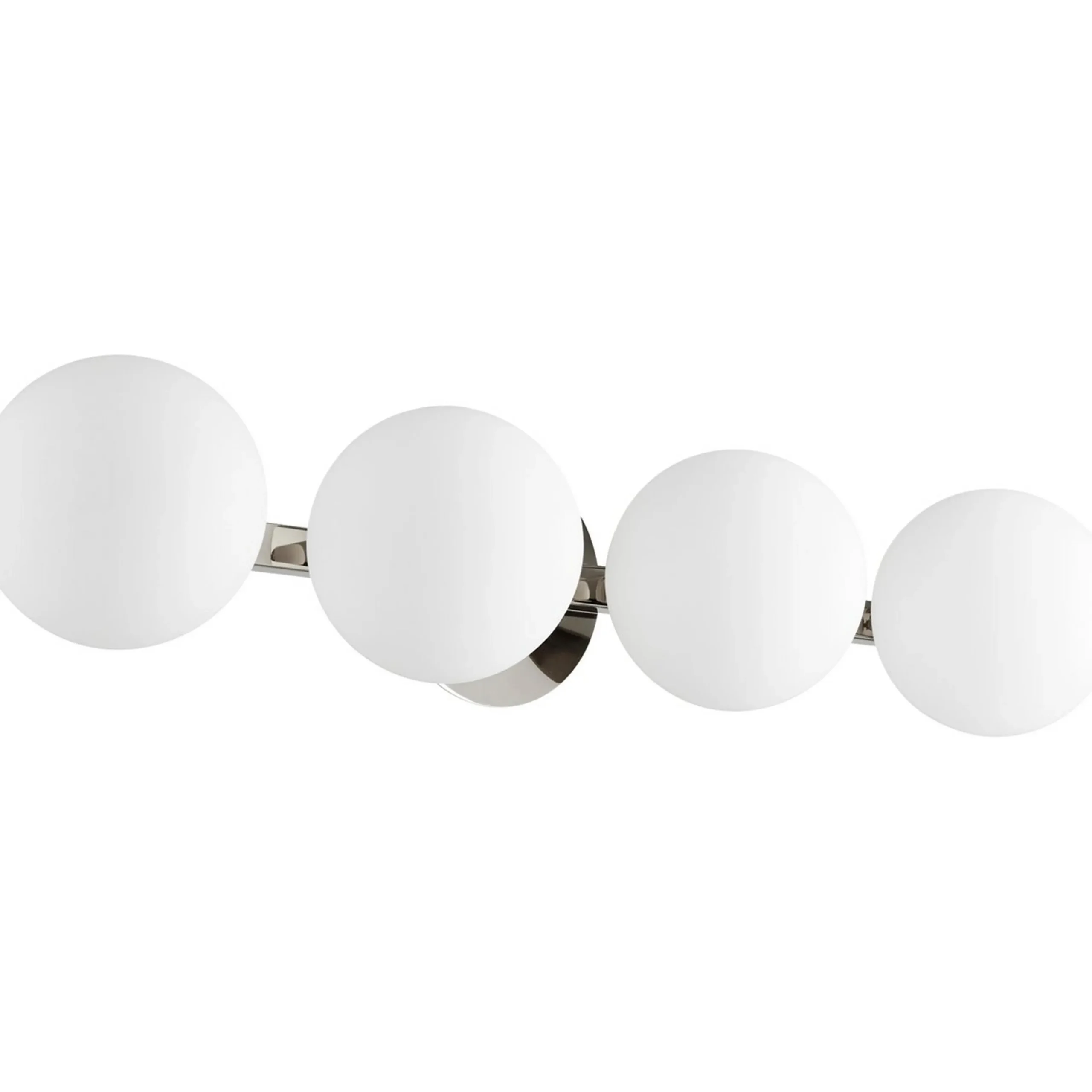 Modern Milky Globe Vanity Light - 4 Light
