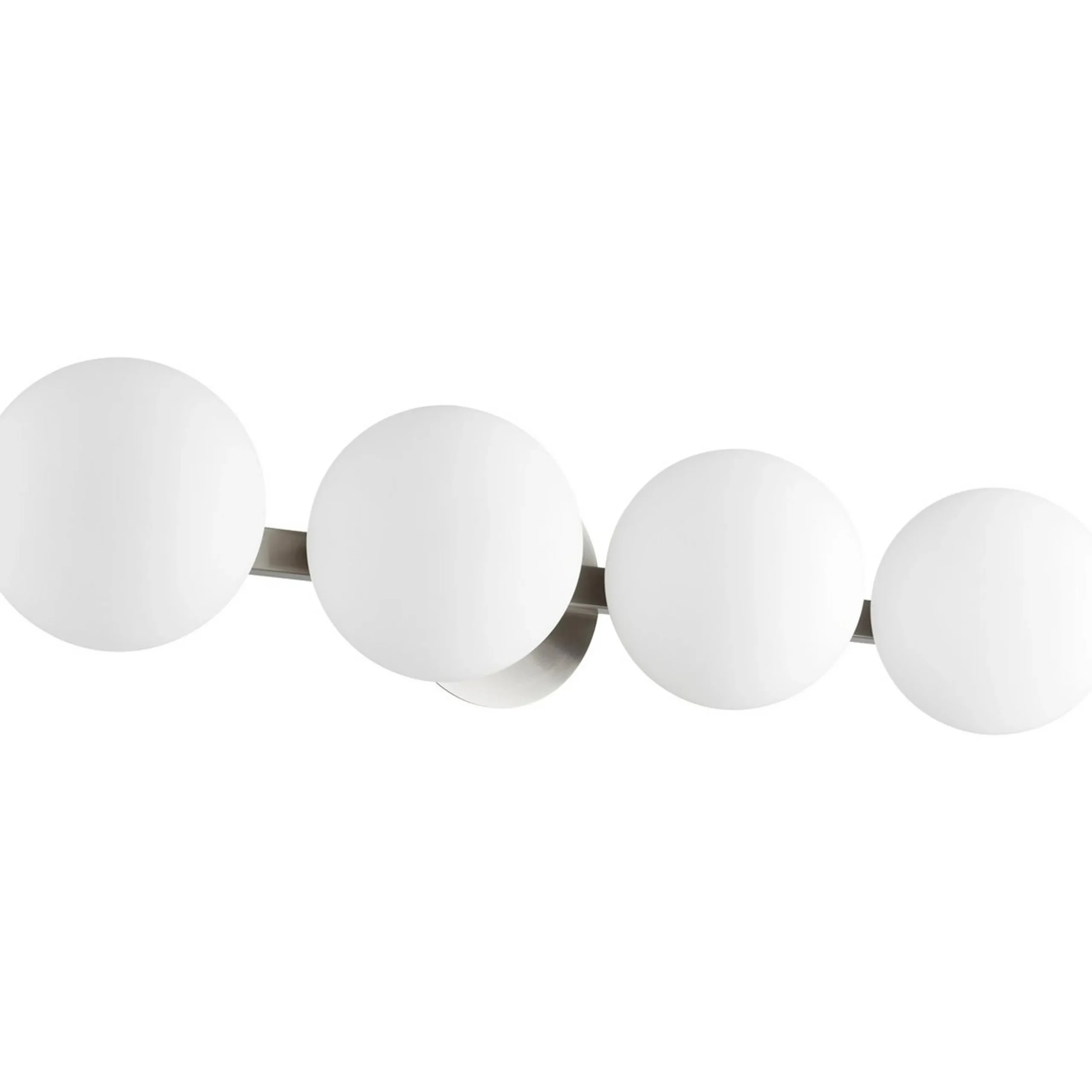 Modern Milky Globe Vanity Light - 4 Light