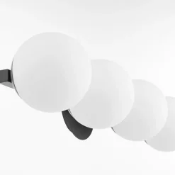 Modern Milky Globe Vanity Light - 4 Light