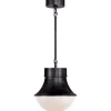 Modern Mounted Hemisphere Pendant