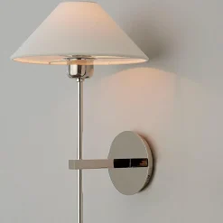 Modern Shaded Rod Sconce