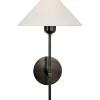 Modern Shaded Rod Sconce