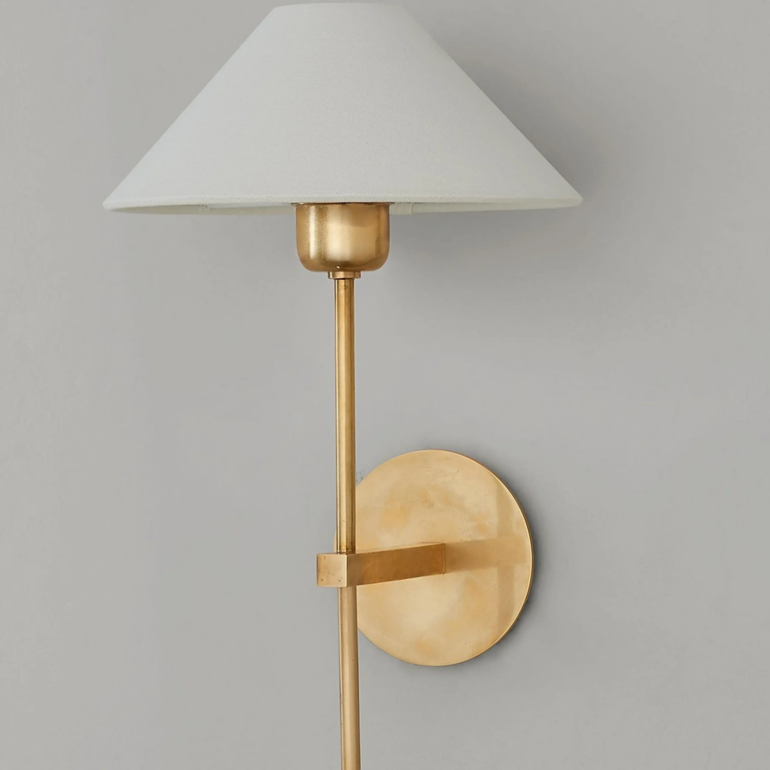 Modern Shaded Rod Sconce