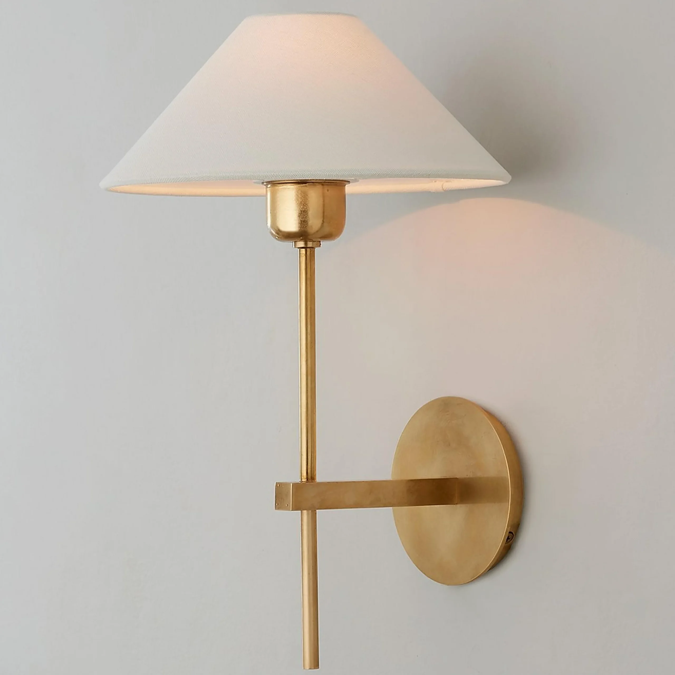 Modern Shaded Rod Sconce