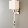 Modern Sophisticate Crystal Torch Sconce