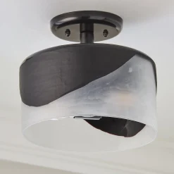 Molten Midnight Semi-Flush Ceiling Light