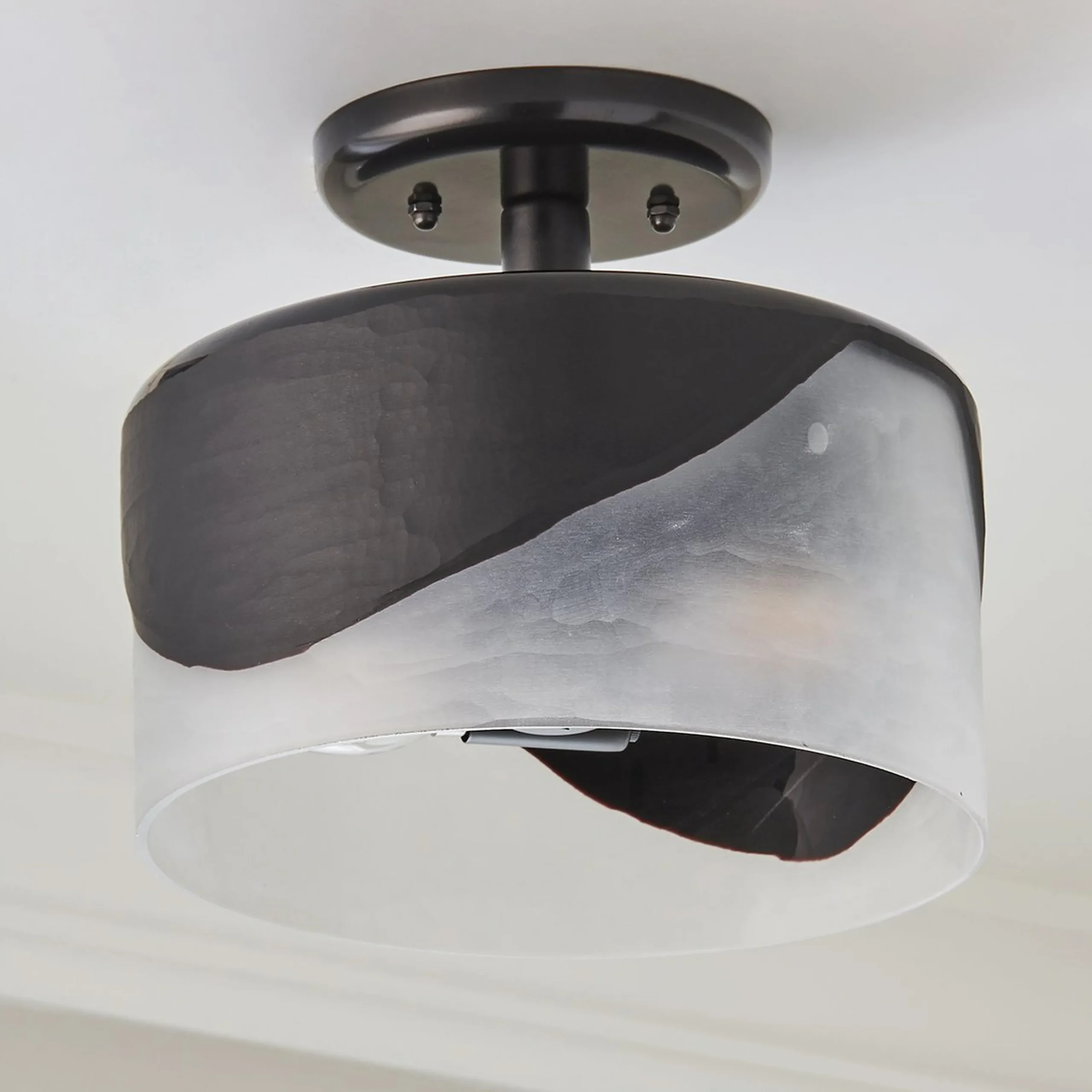 Molten Midnight Semi-Flush Ceiling Light