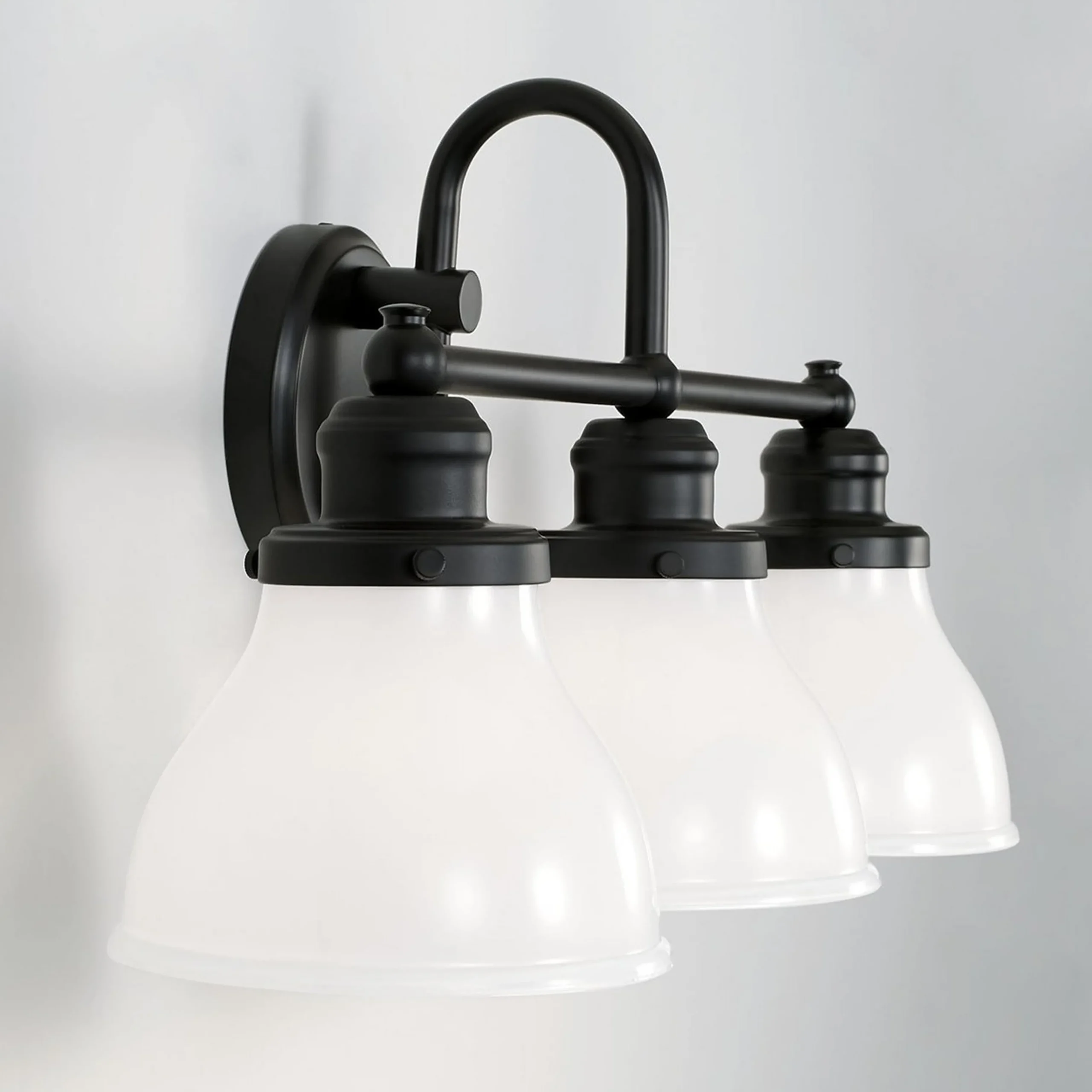 Montpelier Vanity Light - 3 Light - Milk