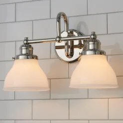 Montpelier Vanity Light - 2 Light - Milk