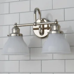 Montpelier Vanity Light - 2 Light - Milk