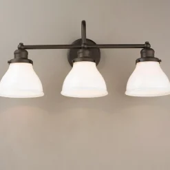 Montpelier Vanity Light - 3 Light - Milk