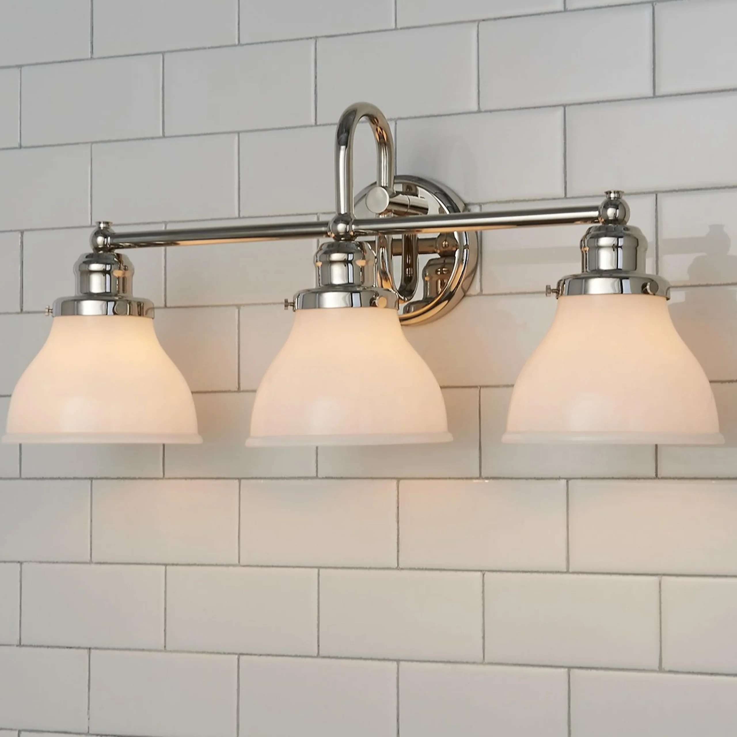 Montpelier Vanity Light - 3 Light - Milk