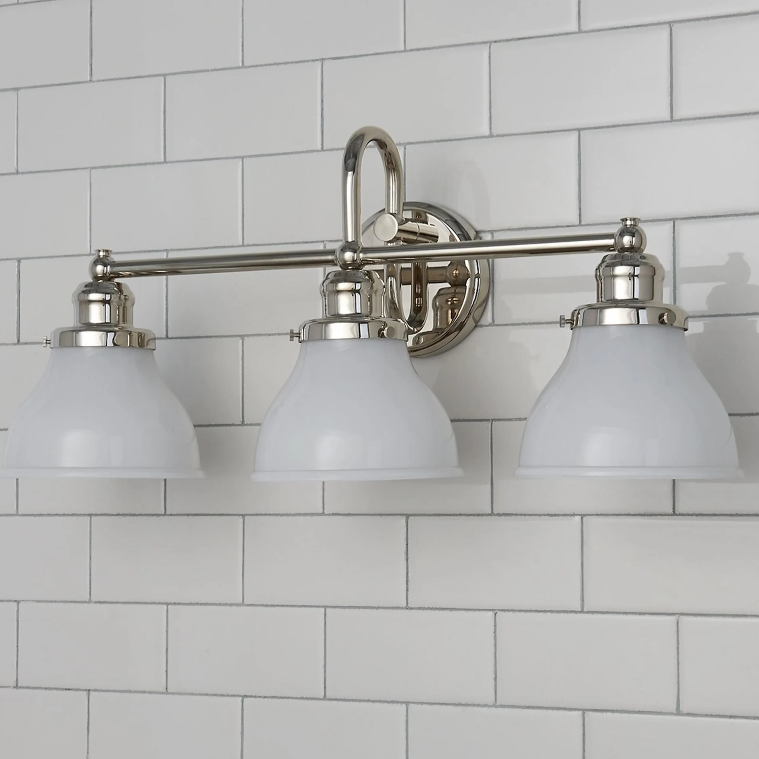 Montpelier Vanity Light - 3 Light - Milk