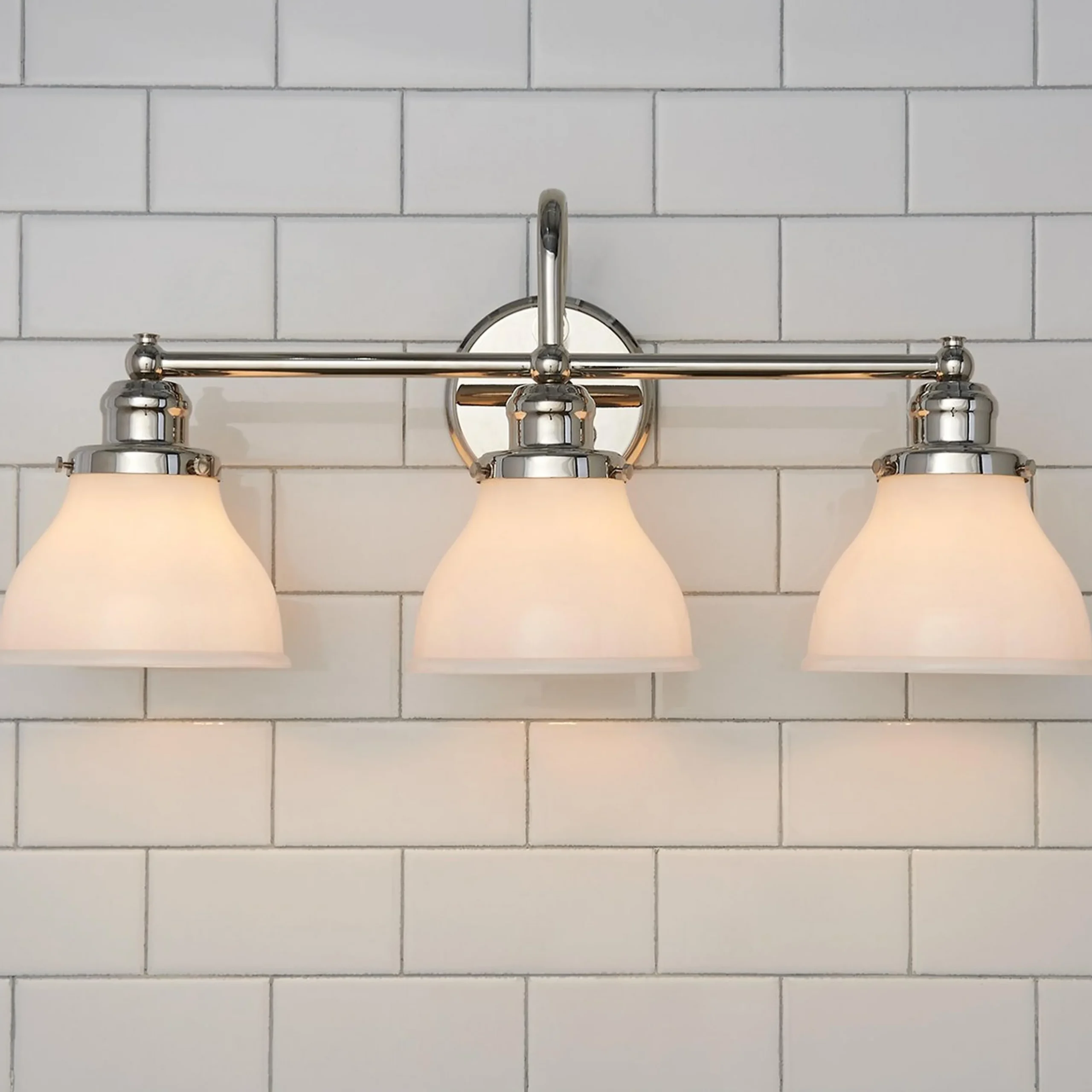 Montpelier Vanity Light - 3 Light - Milk