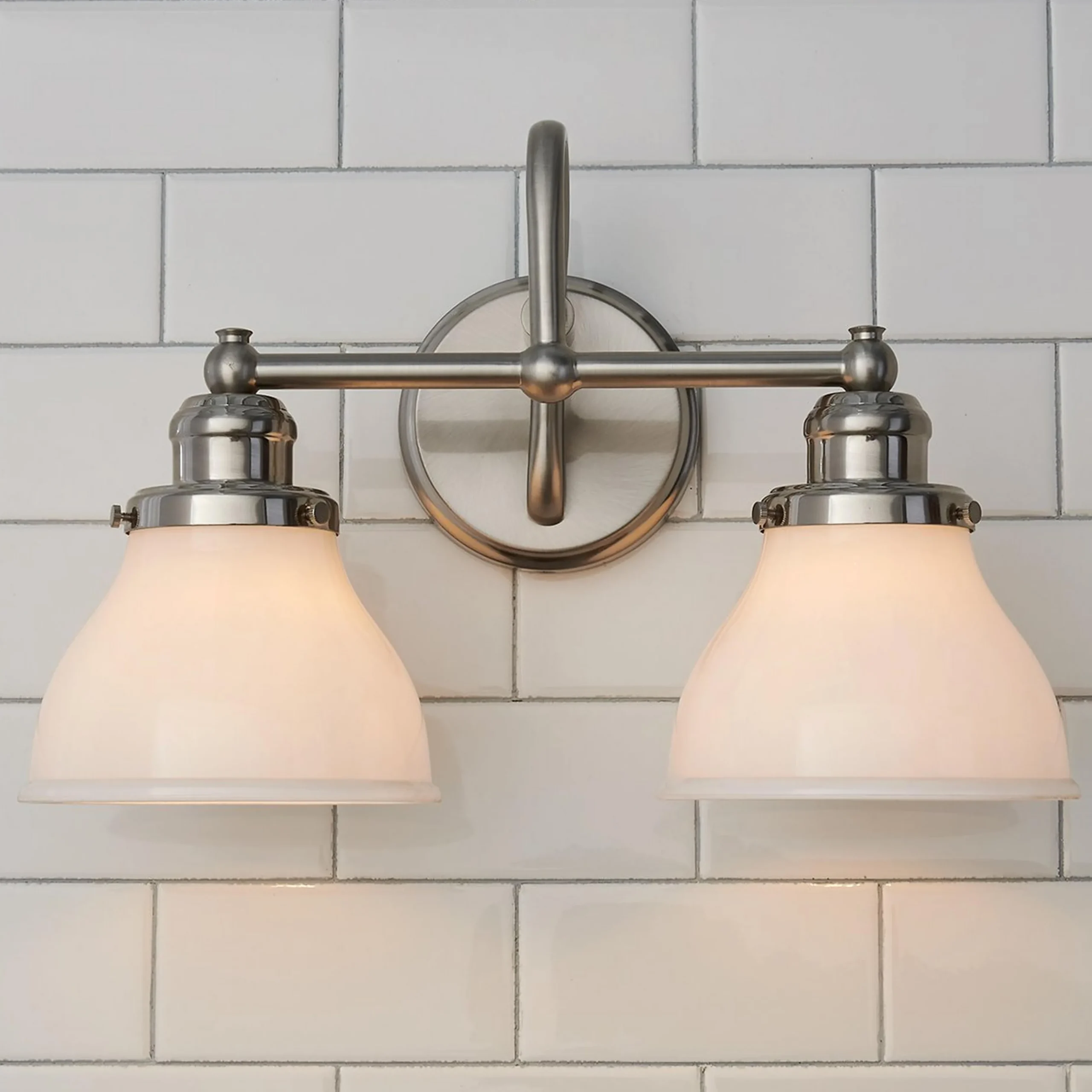 Montpelier Vanity Light - 2 Light - Milk