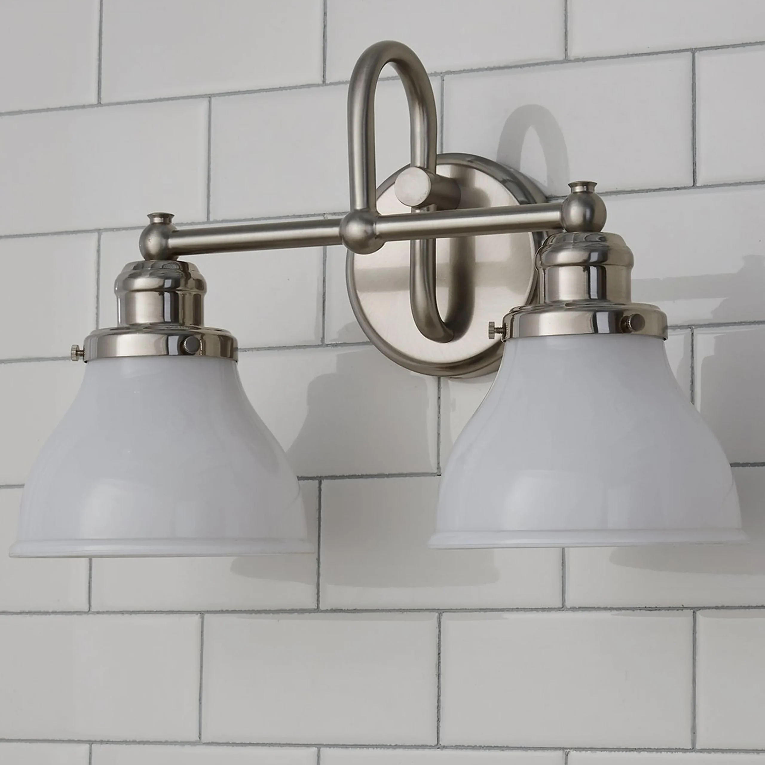 Montpelier Vanity Light - 2 Light - Milk
